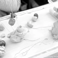 Reggio: Using Clay - Wire and Bead Sculptures